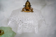 Vintage French Glass Pendant Light Shade