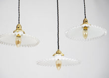 French Milk Glass Pendant Light Shade