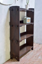 Antique Arts And Crafts Oak Shelving Unit With Peg Fixings