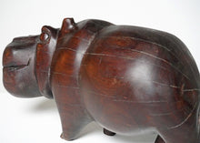 1960s Teak Hippo Sculpture
