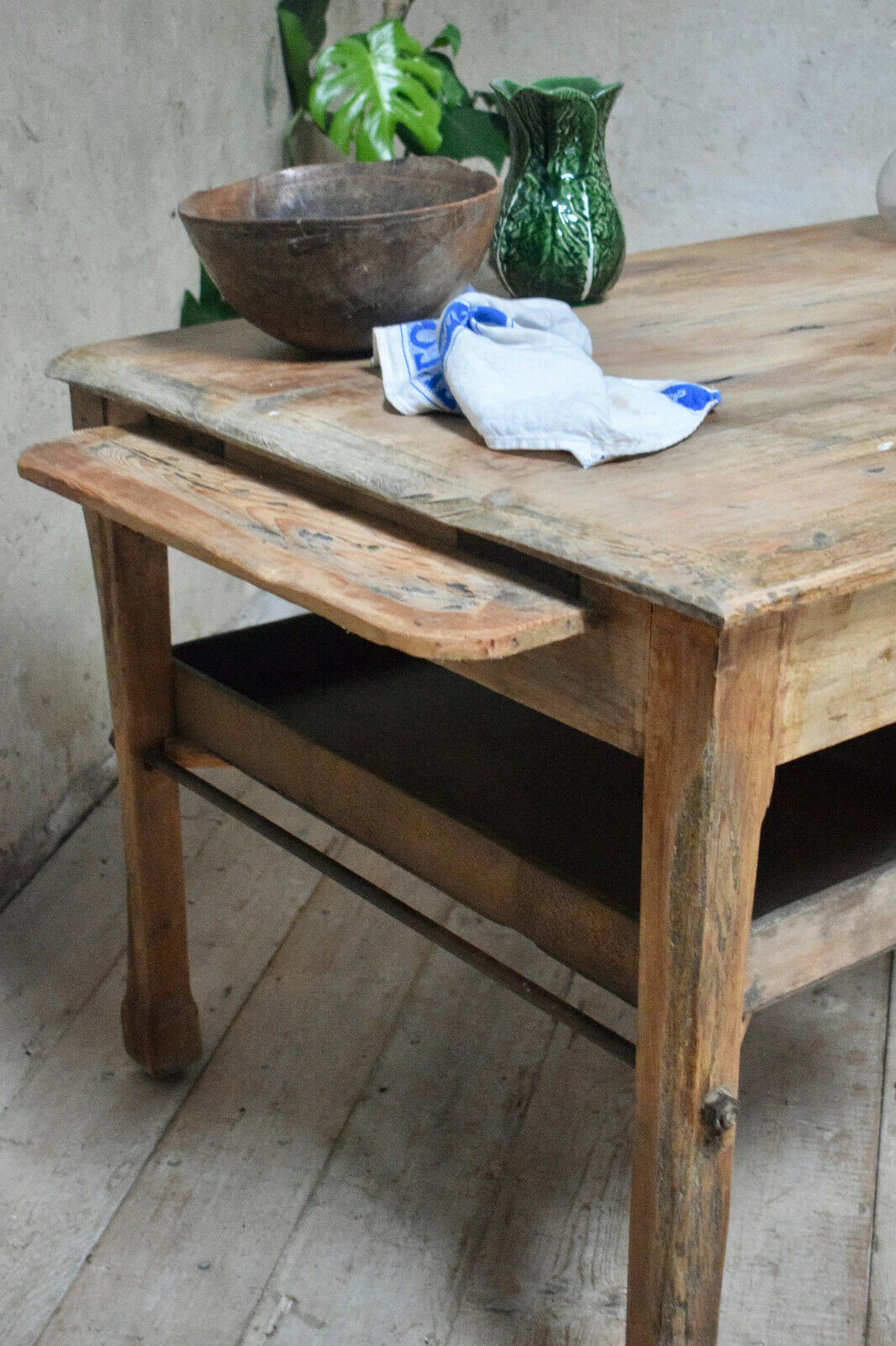 Antique Rustic Bakers Bread Prep Table – Stowaway London