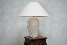 Vintage White Ceramic Table Lamp