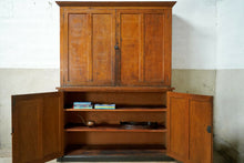 Antique Large Oak School Cupboard