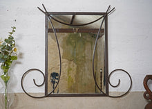Vintage Wrought Iron Framed Mirror