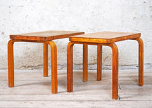 Reserved-Pair Of Rare Side Tables By Alvar Aalto For Finmar