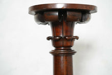 Antique Carved Mahogany Pedestal