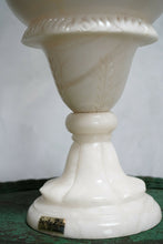 Vintage Alabaster Santa Rita Table Lamps Uplighting