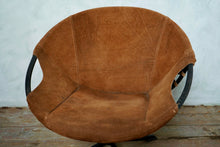 Vintage Suede Balloon Chair from Lusch & Co