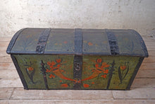 19th Century Swedish Hand Painted Dowry Chest