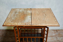 Antique Bamboo Chinoiserie Painted Games Table Side Table