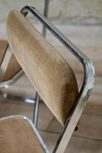Set of 4 Vintage Italian Folding Chrome Chairs