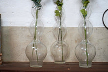 Trio Of Vintage Glass Bubble Vases