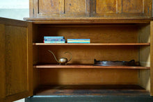 Antique Large Oak School Cupboard