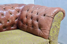 Antique Leather Victorian Chesterfield Sofa