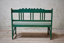 Vintage Green Teal Bench