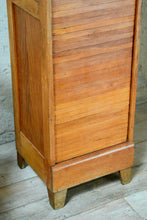 Vintage French Tambour Front Filing Cabinet