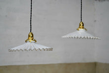 Vintage French Glass Pendant Light Shade