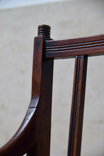 Beautiful Edwardian Carver Chair Rush Seat