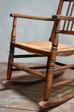 Antique Eskdale Bobbin Turned Rocking Chair Attributed Thomas Brocklebank