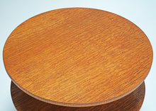 Art Deco Three Tier Round Wooden Occasional Table