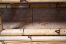 Vintage French XL Bamboo Shelving Unit