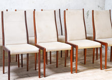 8 Mid-Century Rosewood Dining Chairs