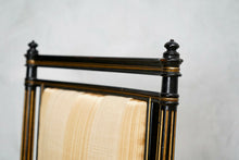 Pair of French Neoclassical 19th Century Ebonised Chairs