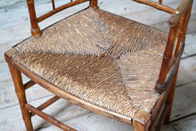 Antique Regency Faux Bamboo Armchair