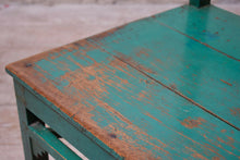 Vintage Green Teal Bench