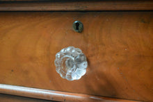 Antique Victorian Chest Of Drawers With Glass Handles