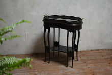 Edwardian Side Table With Removable Scalloped Edge Tray