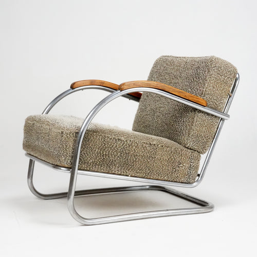 Bauhaus Chrome Armchair Attributed to Mucke-Melder
