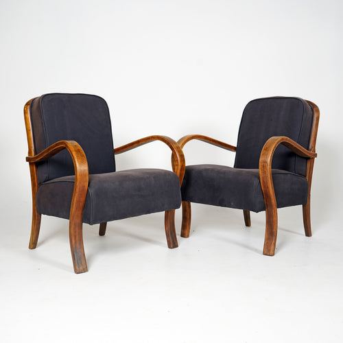 Bentwood Halabala Style Armchairs