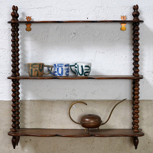 Antique French Bobbin Turned Shelving
