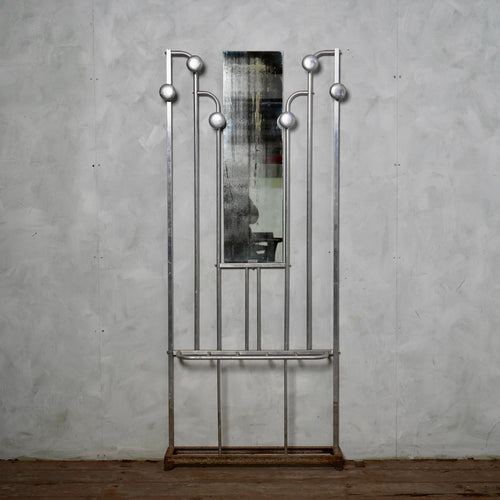Vintage French Aluminium Hall Stand