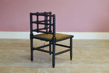 Antique 19th Century Arts and Crafts Bobbin Turned Corner Chair