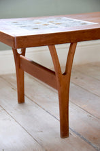 Danish Teak And Tile Mid-Century Coffee Table By Trioh