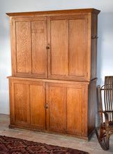 Antique Large Oak School Cabinet
