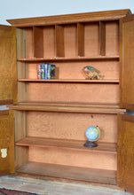 Antique Large Oak School Cabinet