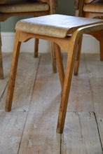 Vintage Plywood Industrial Stacking Stools 1960s