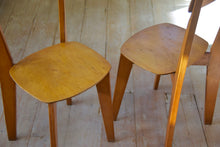 3 French Mid Century Chairs In the Style Of Jean Prouve And Marcel Gascoin