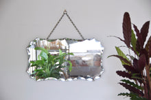 Rectangular Shaped Bevelled Edged Mirror With Chain