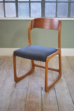French Vintage Set Of 4 Baumann Sled Chairs