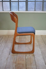 French Vintage Set Of 4 Baumann Sled Chairs