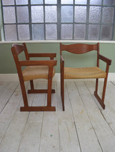 Pair of Danish Paper Cord Chairs