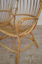 Vintage Wicker Two Seater Love Seat