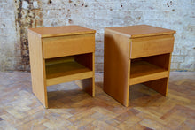 Pair of Oak Bedside Tables By Meredew