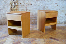 Pair of Oak Bedside Tables By Meredew