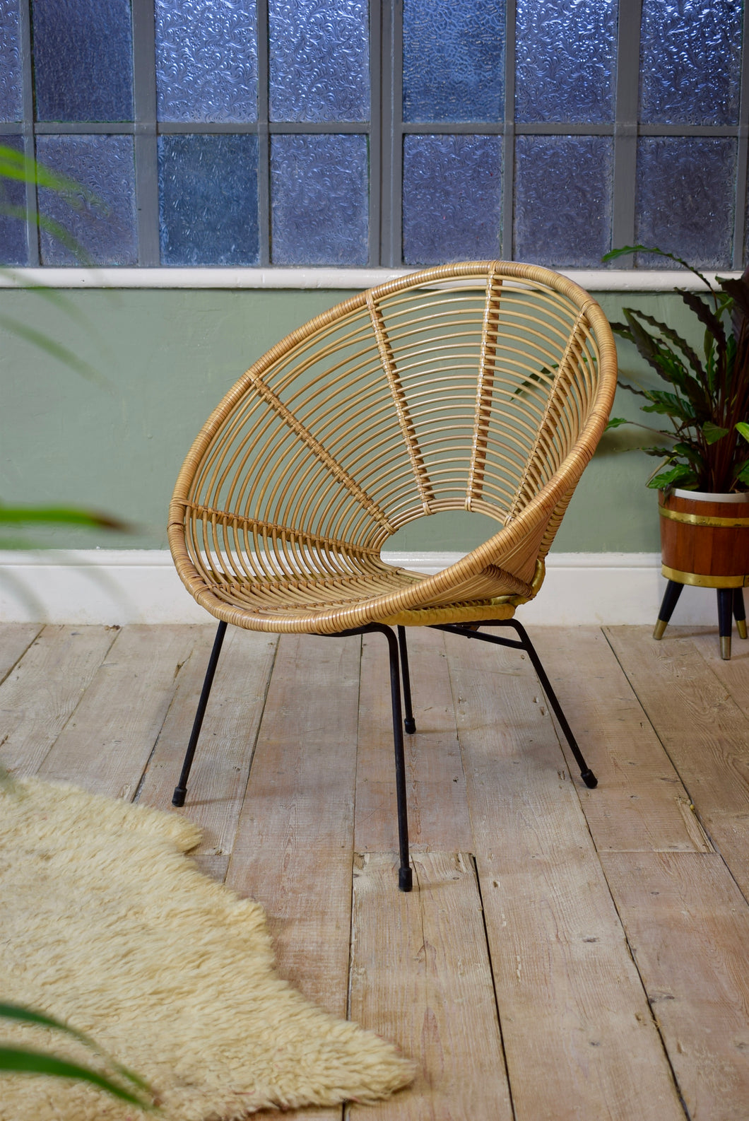 Vintage Dutch Wicker Chair