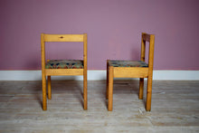 Set Of Pine Mid Century Modernist Dining Chairs